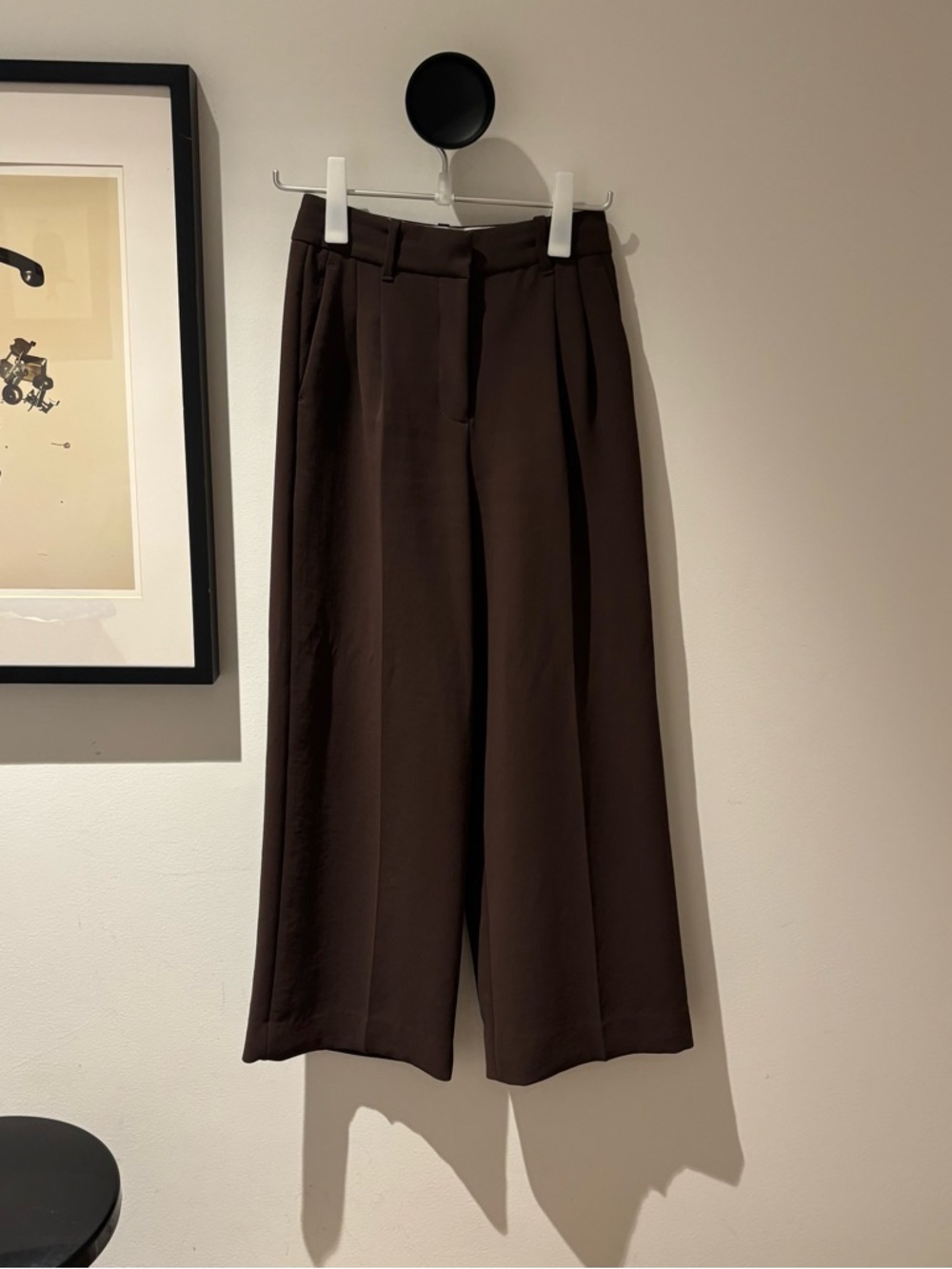Aritzia Effortless Wider Pant Brown